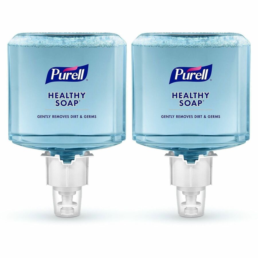 PURELL&reg, ES6 HEALTHY SOAP™, Fresh Scent Foam - Fresh Scent - 1.27 quart - Dirt Remover, Kill Germs - Skin - Moisturizing - Blue - Dye-free, Pleasant Scent, Bio-based, Phthalate-free, Paraben-free, Triclosan-free - 2 / Carton