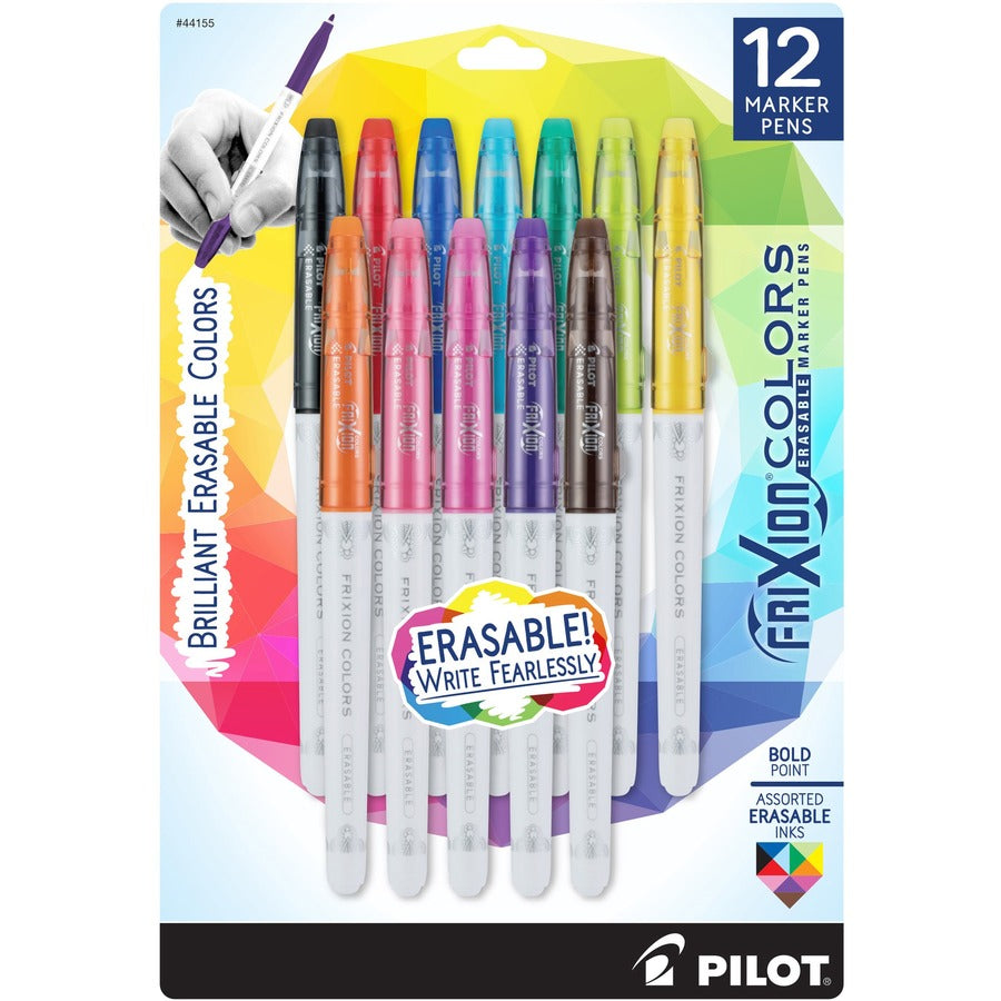 Pilot Marker Pens - Erasable - Assorted Ink - 12 / Pack