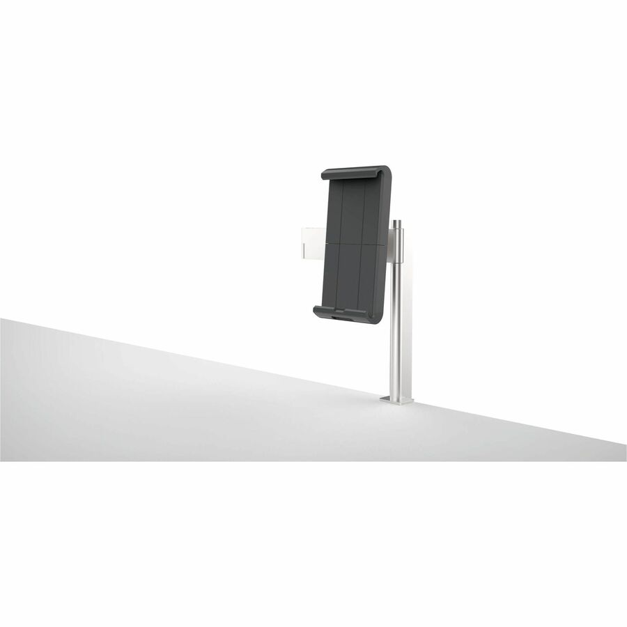 DURABLE Clamp Mount for Tablet, iPad Pro, iPad mini, Tablet PC - Silver - 1 Display(s) Supported - 13" Screen Support - Aluminum, Acrylonitrile Butadiene Styrene (ABS) - 1 Each
