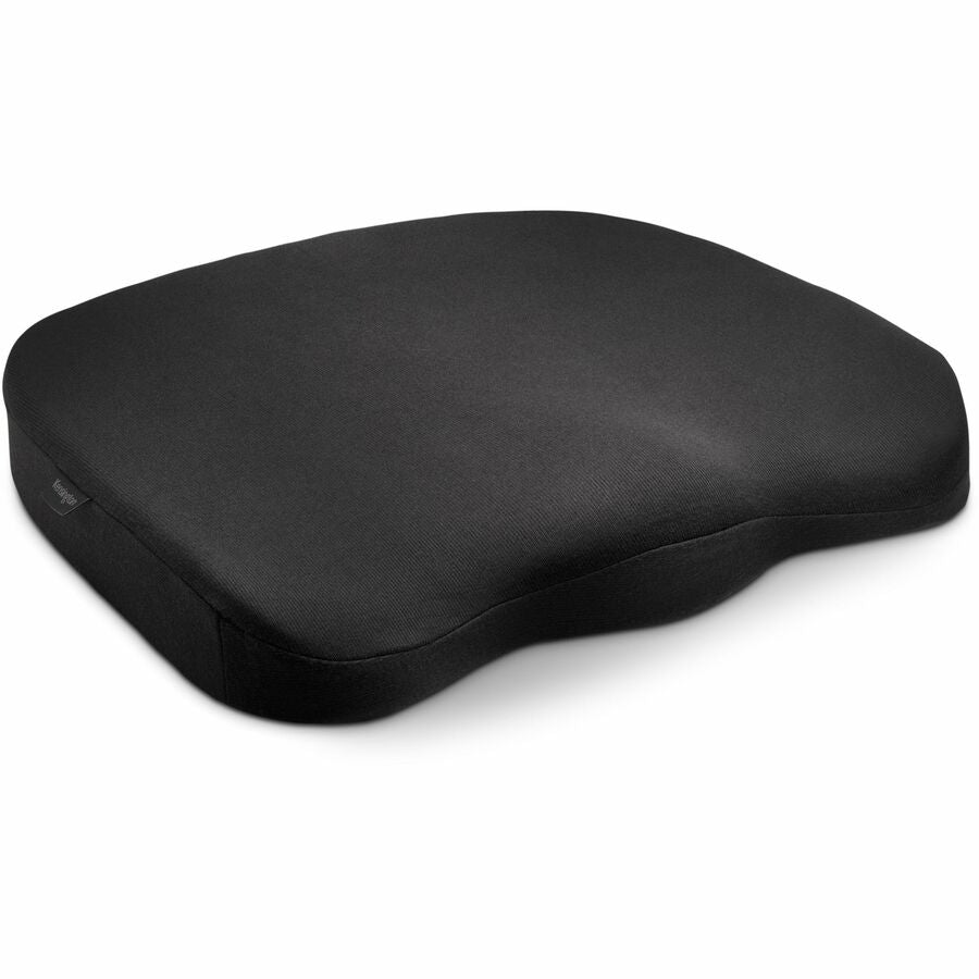 Kensington Ergonomic Memory Foam Seat Cushion - Foam - Ergonomic Design, Slip Resistant Base, Durable, Removable Cover, Adjustable Strap, Comfortable - 1 Each