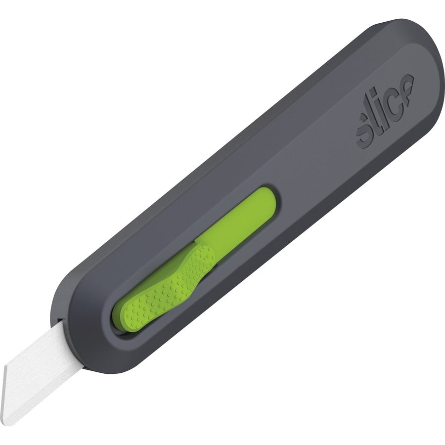 Slice Auto Retract Utility Knife - Ceramic Blade - 0.9" Height x 1.4" Width x 6.1" Length - Retractable, Non-sparking, Non-conductive, Rust-free Blade, Durable, Ambidextrous, Comfortable - Glass-filled Nylon, Stainless Steel, Zirconia, Carbon Steel - G...