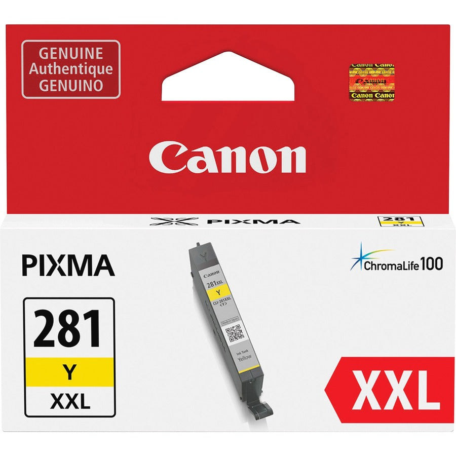 Canon CLI-281 XXL Original Inkjet Ink Cartridge - Yellow - 1 Each