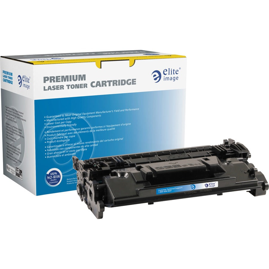 Elite Image Remanufactured Laser Toner Cartridge 87A (CF287A) - Black - 1 Each - 9000 Pages