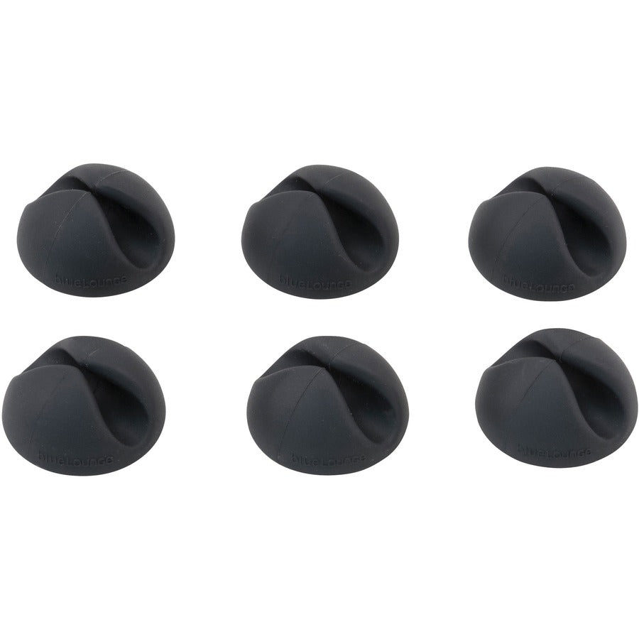 Bluelounge CableDrop Cable Anchors - Cable Clip - Black - 1.10" Length - 1 Pack