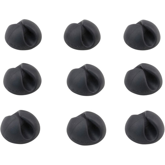 Bluelounge CableDrop Mini Cable Anchor for Small Cords - Cable Clip - Black - 0.80" Length - 1 Pack