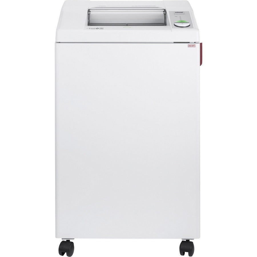 ideal. IDEDSH0314H Micro Cut Paper Shredder - Micro Cut - 27 Per Pass - 0.187" Shred Size - 32 gal Wastebin Capacity - White