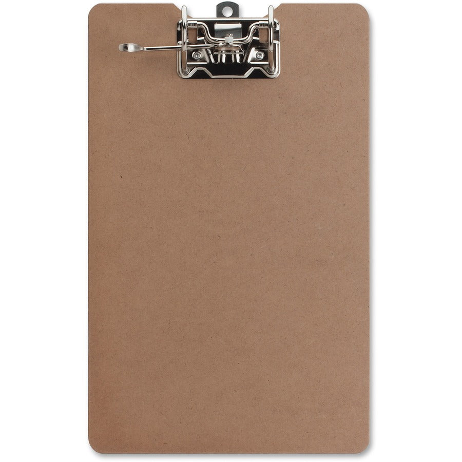 Business Source Lever Archboard - 2" Clip Capacity - 8 1/2" x 14" Sheet Size - Lever Arch - Hardboard - Brown - 1 Each