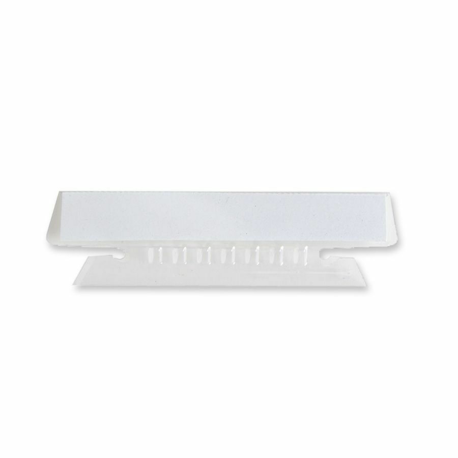 Business Source Plastic Clear Tabs - 25 Tab(s) - 3.50" Tab Width - Clear Plastic Tab(s) - 25 / Pack
