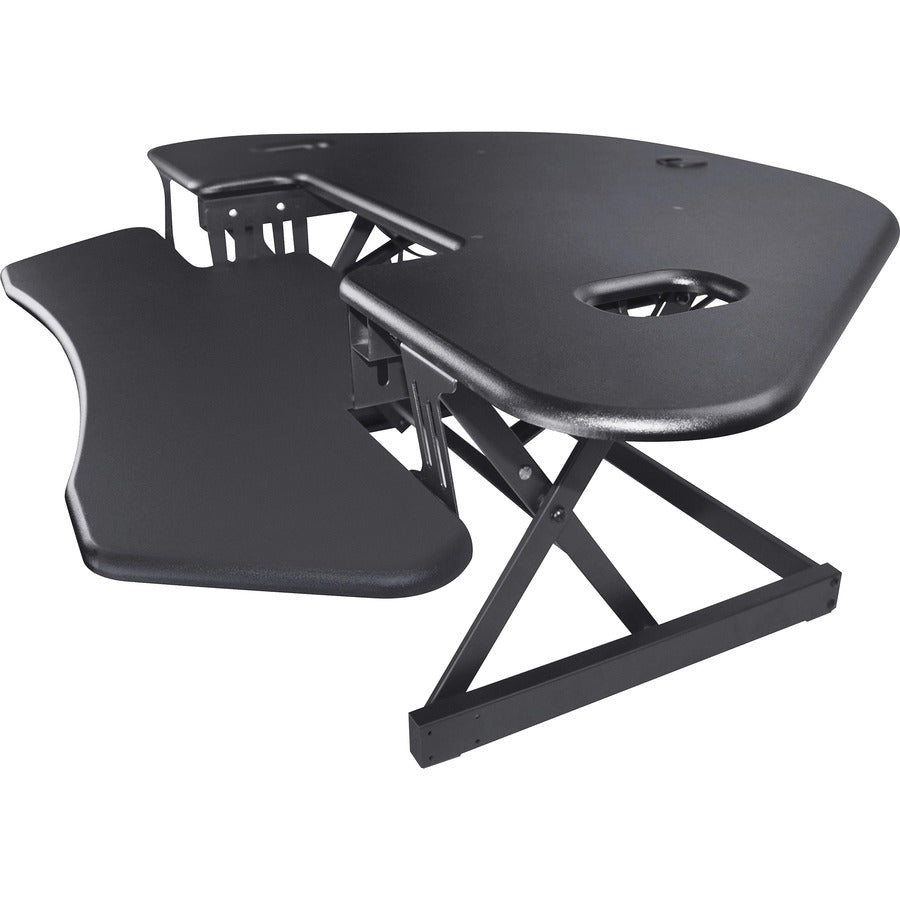 Lorell Corner Desk Riser - 40 lb Load Capacity - 18" Height x 45.50" Width - Desktop - Black