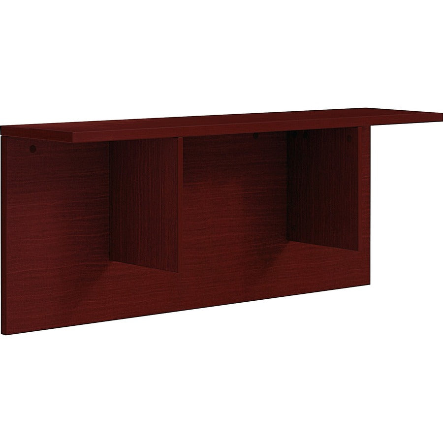 Lorell Prominence 2.0 Mahogany Laminate Reception Countertop - 12" Height x 47.3" Width x 11.9" Depth, 1" Thickness Table Top - Band Edge - Material: Particleboard, Thermofused Laminate (TFL) - Finish: Mahogany, Thermofused Laminate (TFL) - Durable, Ma...