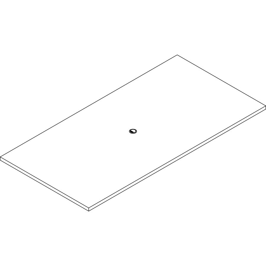 Lorell Prominence 2.0 Rectangular Conference Tabletop - Mahogany Rectangle, Laminated Top - 96" Table Top Width x 48" Table Top Depth x 1.50" Table Top Thickness - Conferencing, Office - Assembly Required - Particleboard Top Material - 1 Each