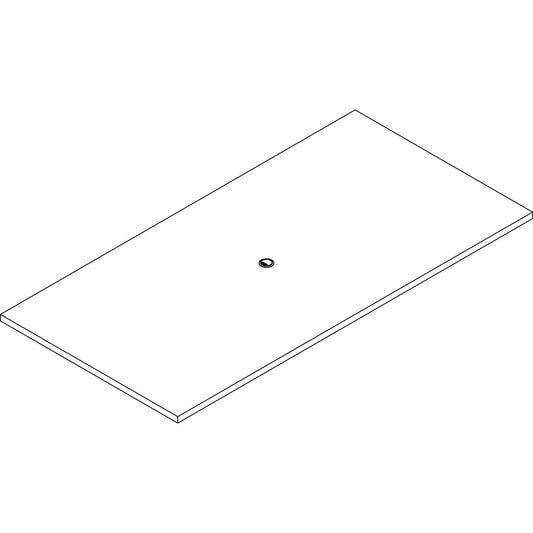 Lorell Prominence 2.0 Rectangular Conference Tabletop - Mahogany Rectangle, Laminated Top - 96" Table Top Width x 48" Table Top Depth x 1.50" Table Top Thickness - Conferencing, Office - Assembly Required - Particleboard Top Material - 1 Each