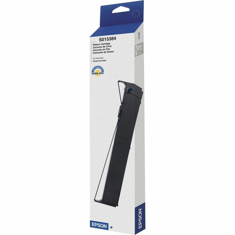 Epson S015384 Dot Matrix Ribbon Cartridge - Black - 1 Each - 15000000 Characters