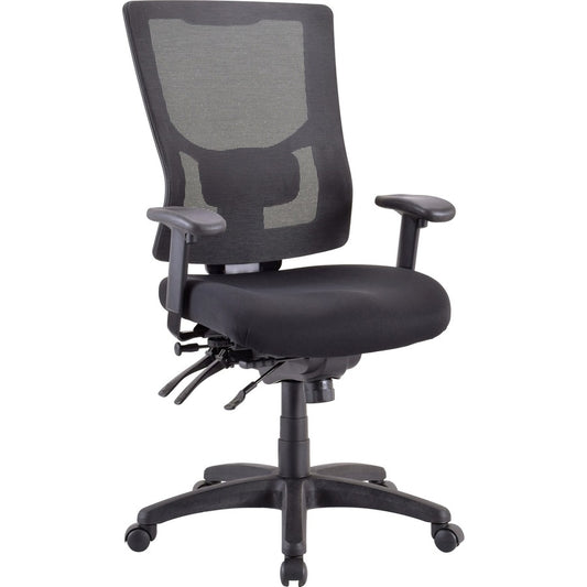 Lorell Conjure Executive Mesh High-back Chair - Black Seat Color - Black Back Color - Mesh Back Material - High Back - 5-star Base - 1 Each