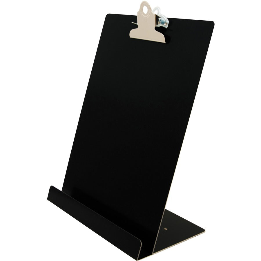 Saunders Document/Tablet Holder Stand - 12.3" Height x 9.5" Width x 5" Length - Aluminum - Black - 1 Each