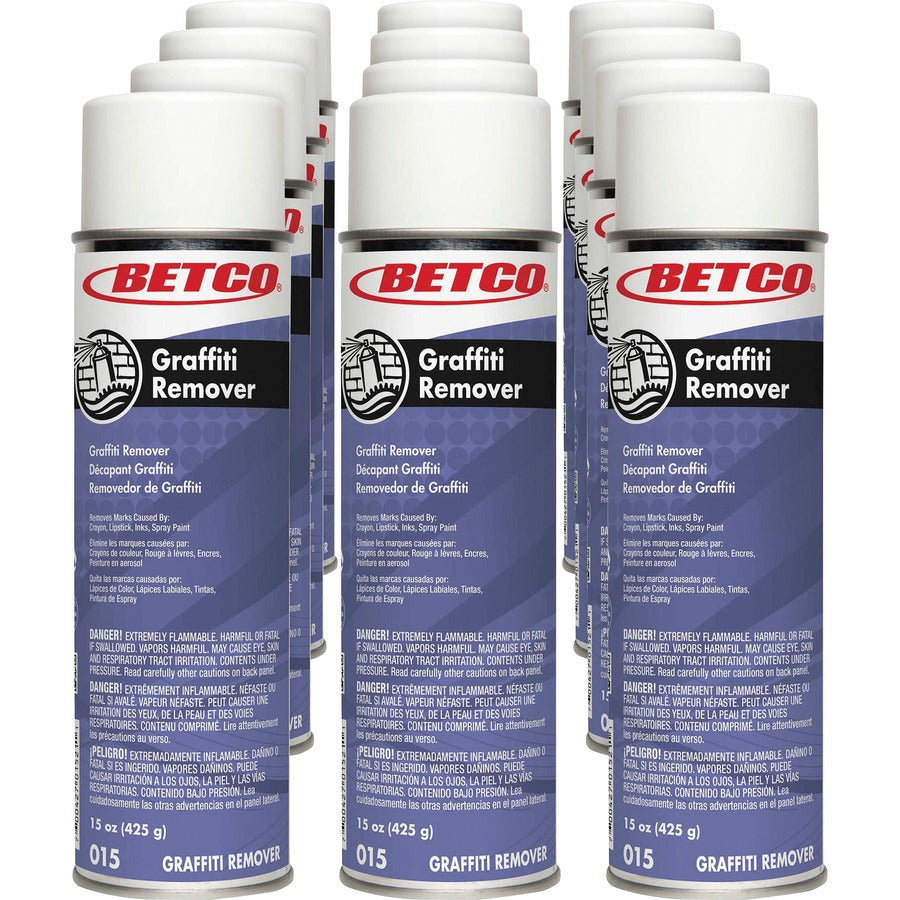 Betco Graffiti Remover - Ready-To-Use - 15 fl oz (0.5 quart) - Fast Acting - Clear - 12 / Carton