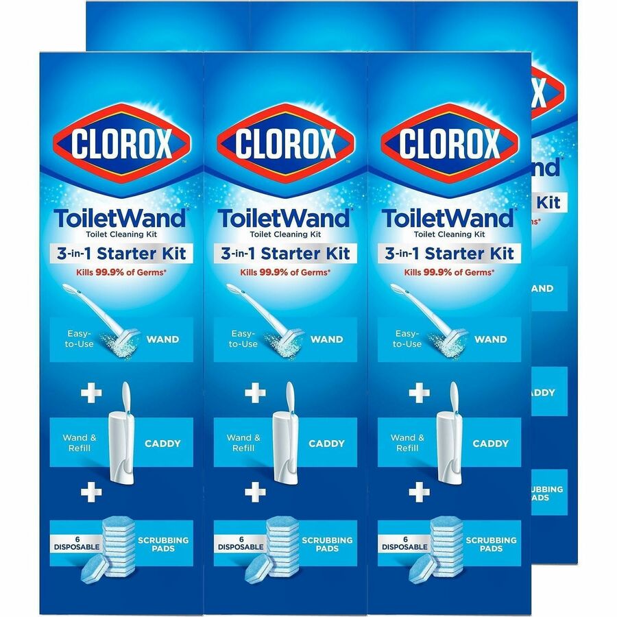 Clorox ToiletWand Disposable Toilet Cleaning System - Blue, White - 18 / Bundle