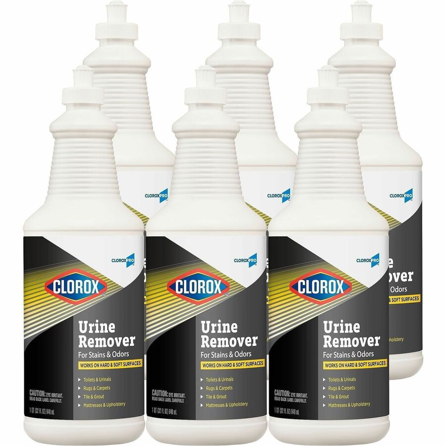CloroxPro™, Pull-Top Urine Remover for Stains and Odors - 32 fl oz (1 quart) - Bleach-free - White - 46 / Bundle