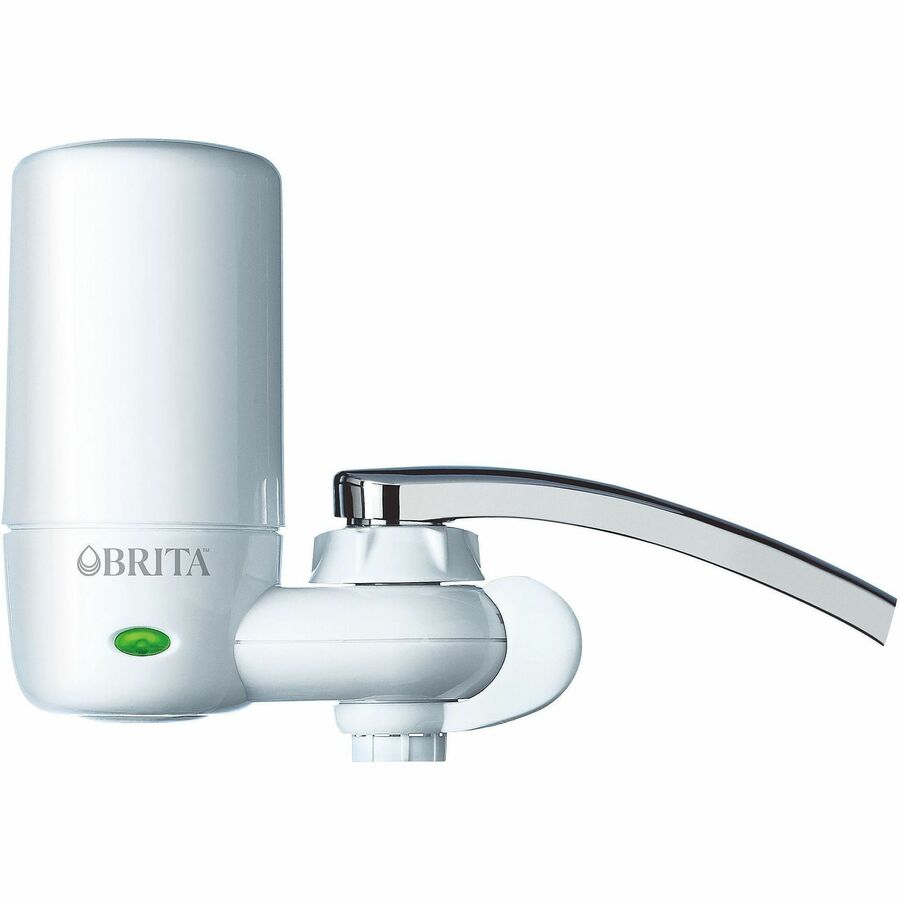 Brita Faucet Mount System with Elite Advanced Replacement Filter - Faucet - 100 gal Filter Life (Water Capacity) - 2 / Pallet - Blue, White