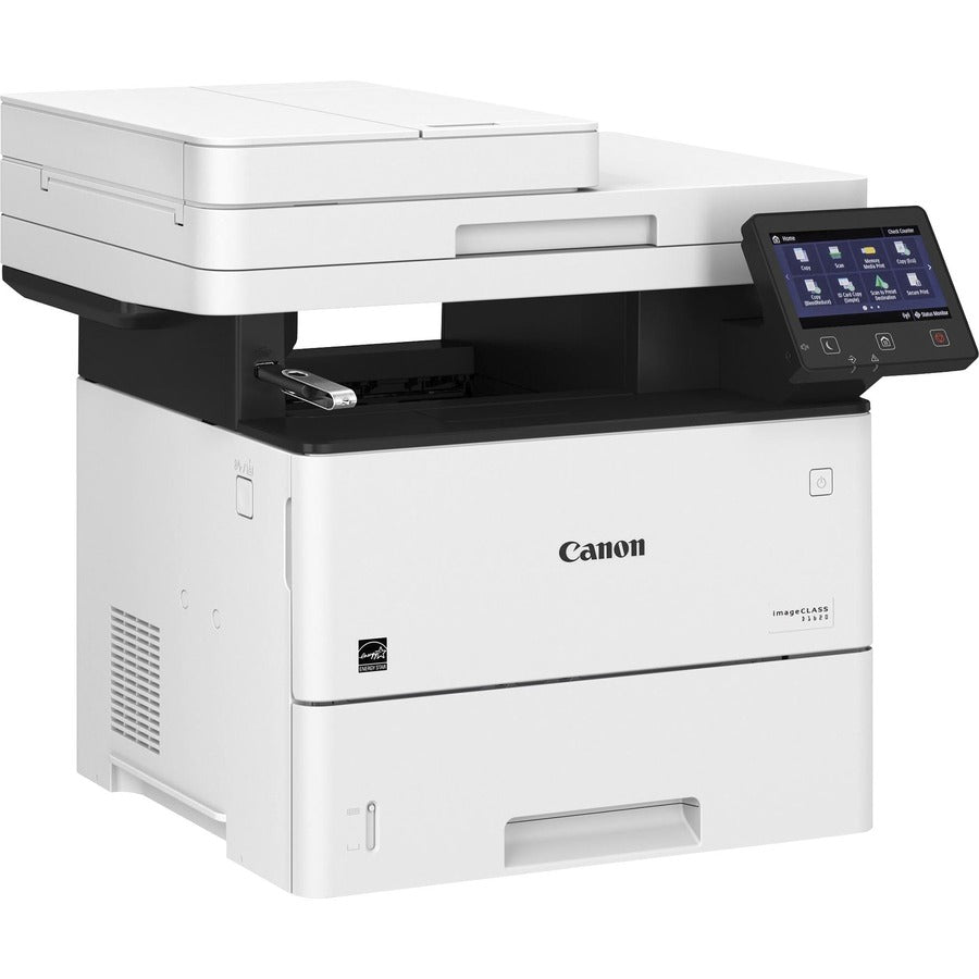 Canon imageCLASS D1620 Wireless Laser Multifunction Printer - Monochrome - Copier/Printer/Scanner - 45 ppm Mono Print - 600 x 600 dpi Print - Automatic Duplex Print - Up to 5000 Pages Monthly - 650 sheets Input - Color Scanner - 600 dpi Optical Scan...