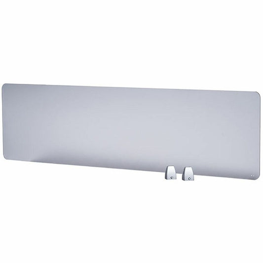 Boss 45" Privacy Panel, Plexiglass - 15.6" Height x 45" Width x 0.2" Depth - Material: Plexiglass - Finish: Silver - 1 Each