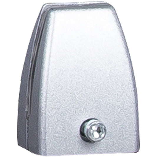 Boss Simple System Modesty Panel Bracket - 1.80" Width x 1.30" Depth x 2.40" Height - Metal - Silver, Driftwood - 1 Box