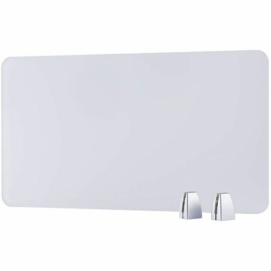 Boss 28" Privacy Panel, Plexiglass - 15.6" Height x 27.6" Width x 0.2" Depth - Material: Plexiglass - Finish: Silver - 1 Each