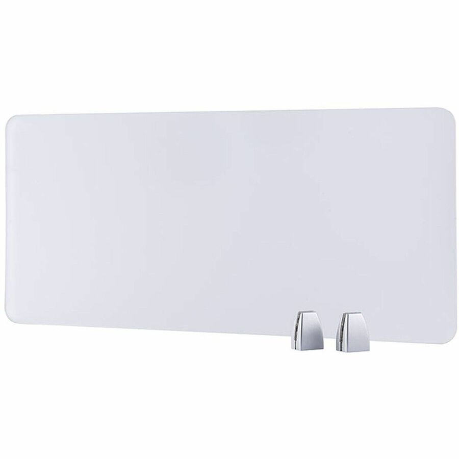 Boss 34" Privacy Panel, Plexiglass - 15.6" Height x 33.5" Width x 0.2" Depth - Material: Plexiglass - Finish: Silver - 1 Each