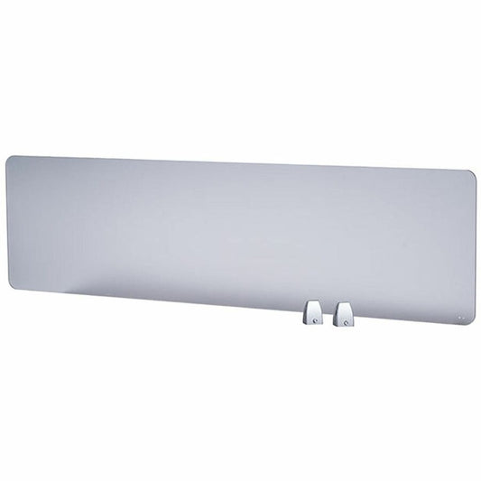 Boss 64" Privacy Panel, Plexiglass - 15.6" Height x 64.2" Width x 0.2" Depth - Material: Plexiglass - Finish: Silver - 1 Each