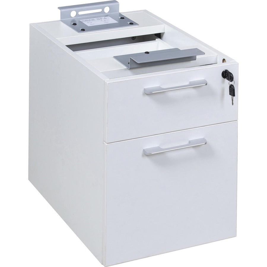 Boss Simple System Hanging Pedestal - 19" Height x 15.5" Width x 22.8" Depth - Finish: White - 1 Each
