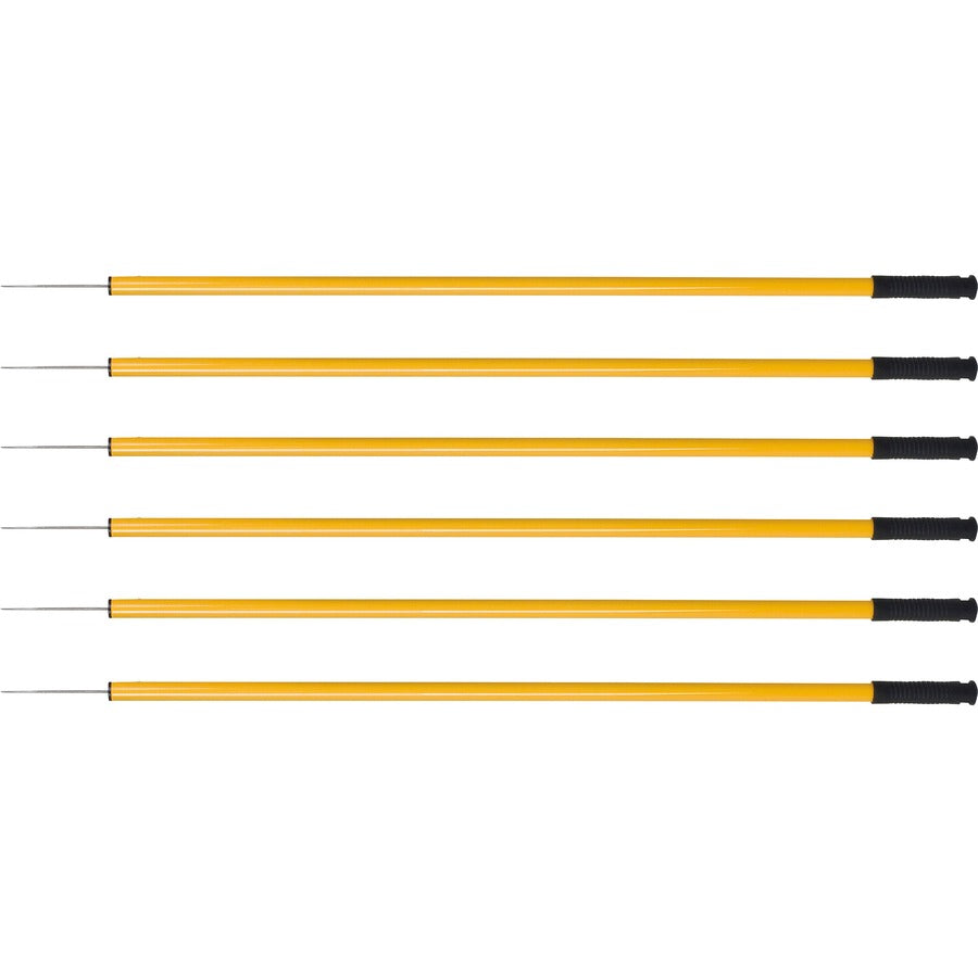Ettore Trash Picker - 44" Reach - Lightweight, Ergonomic Handle, Safety Guard, Extended Tip - Steel - Gold - 6 / Carton