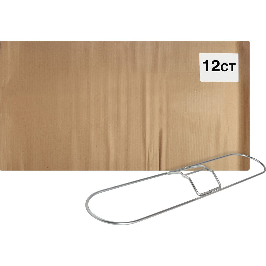 Genuine Joe Clip-On 36" Dust Mop Frame - 360&deg, Swivel, Rust Resistant, Chrome Plated, Reinforced - Chrome - Steel - 12 / Carton