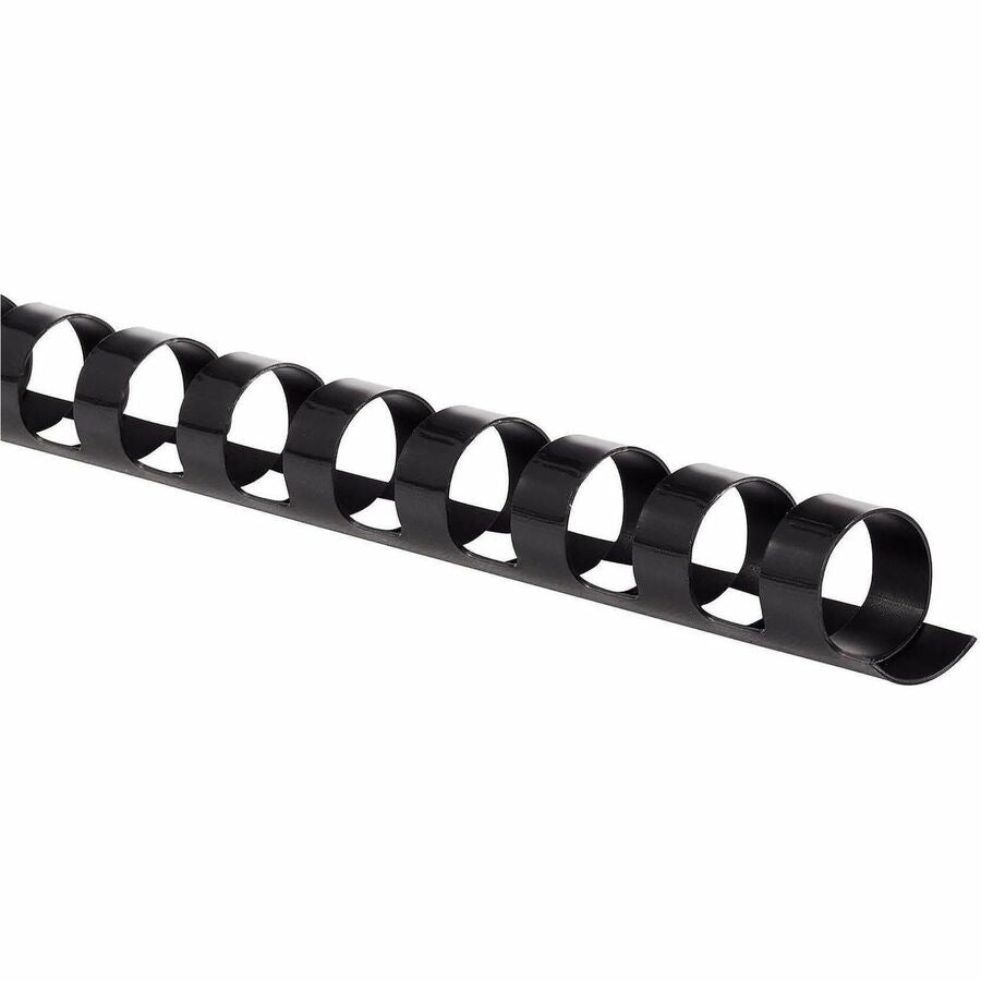 Mead CombBind Binding Spines - 0.43" Maximum Capacity - 70 x Sheet Capacity - For Letter 8 1/2" x 11" Sheet - Black - Plastic - 125 / Box