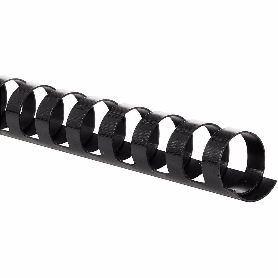 Mead CombBind Binding Spines - 0.62" Maximum Capacity - 125 x Sheet Capacity - For Letter 8 1/2" x 11" Sheet - Black - Plastic - 125 / Box