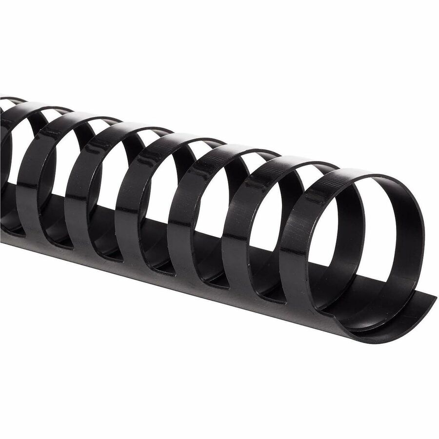 Mead CombBind Binding Spines - 1" Maximum Capacity - 200 x Sheet Capacity - For Letter 8 1/2" x 11" Sheet - Black - Plastic - 125 / Box
