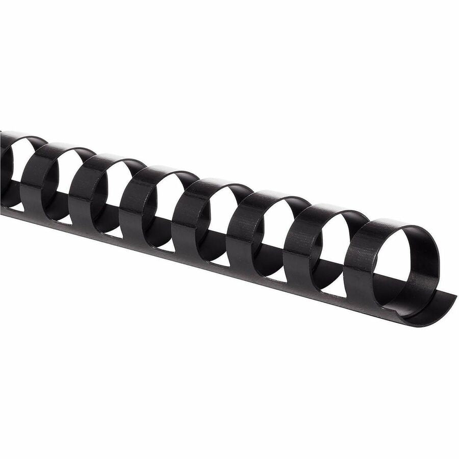 Mead CombBind Binding Spines - 0.56" Maximum Capacity - 105 x Sheet Capacity - For Letter 8 1/2" x 11" Sheet - Black - Plastic - 125 / Box