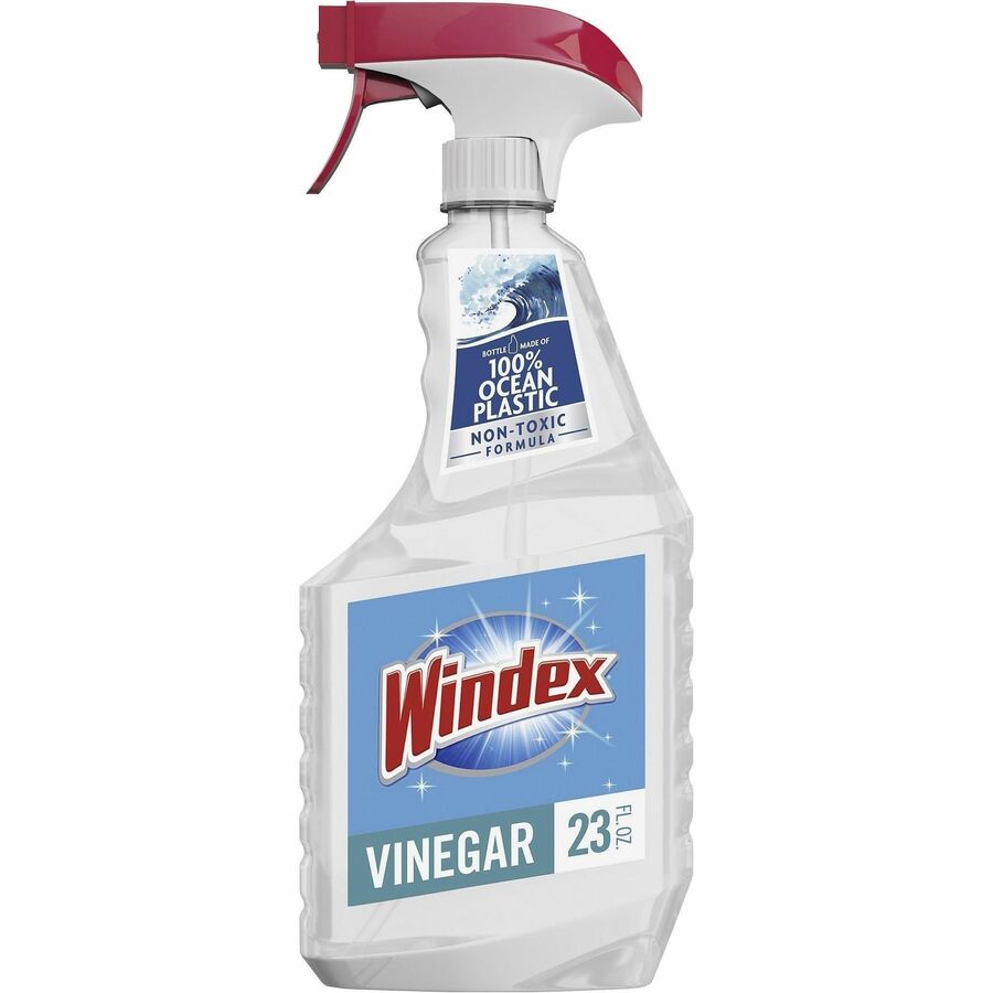 Windex&reg, Vinegar MultiSurface Spray - For Multi Surface, Multipurpose - Spray - 23 fl oz (0.7 quart) - Clean & Fresh Scent - Ammonia-free, Streak-free, Versatile - Clear - 8 / Carton