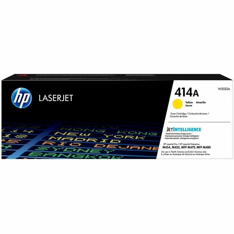 HP 414A (W2022A) Original Laser Toner Cartridge - Yellow - 1 Each - 2100 Pages
