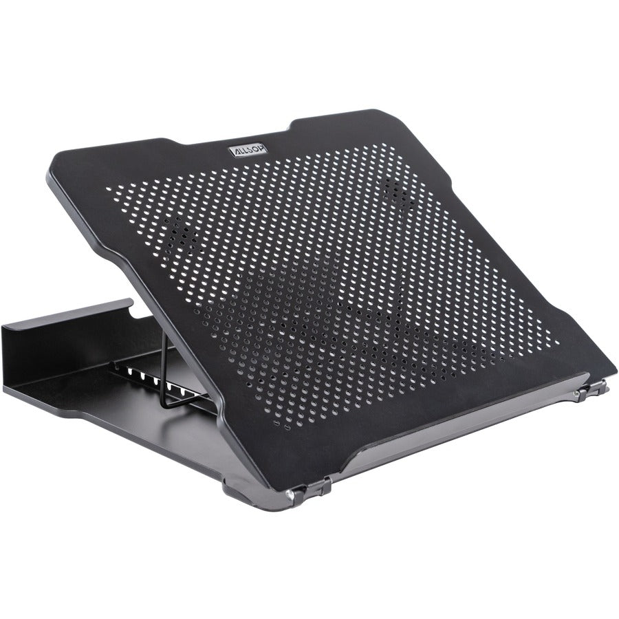 Allsop Metal Art Adjustable Laptop Stand with 7 positions - (32147) - 2.25" Height x 13" Width x 11" Depth - Metal - Black, Pearl