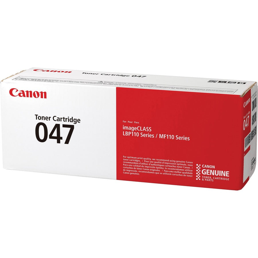 Canon 047 Original Laser Toner Cartridge - Black - 1 Each - 1600 Pages
