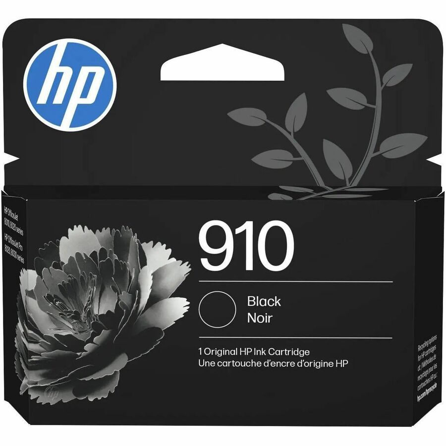 HP 910 (3YL61AN) Original Standard Yield Inkjet Ink Cartridge - Black - 1 Each - 300 Pages