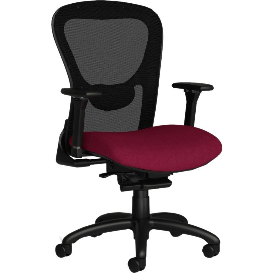 9 to 5 Seating Strata 1560 Task Chair - Mesh Back Material - Mid Back - 5-star Base - Blue - 1 Each