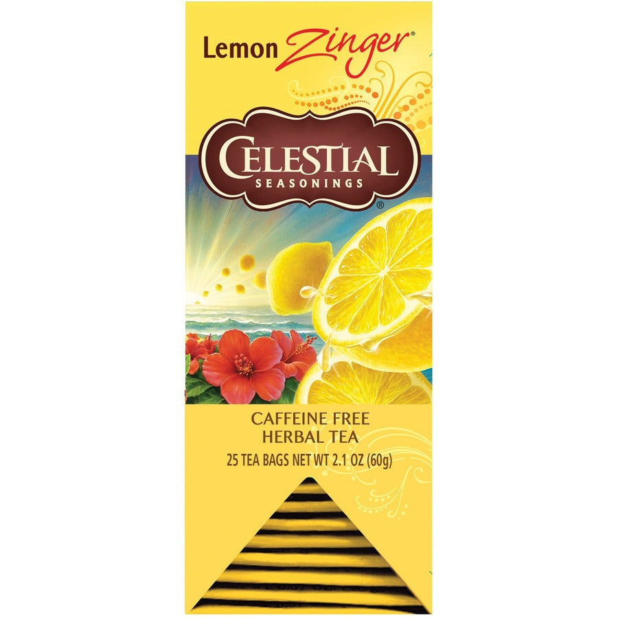Celestial Seasonings&reg, Lemon Zinger Herbal Tea Bag - Herbal Tea - 1 Box
