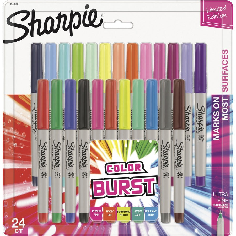 Sharpie Color Burst Ultra Fine Markers - 24 / Pack