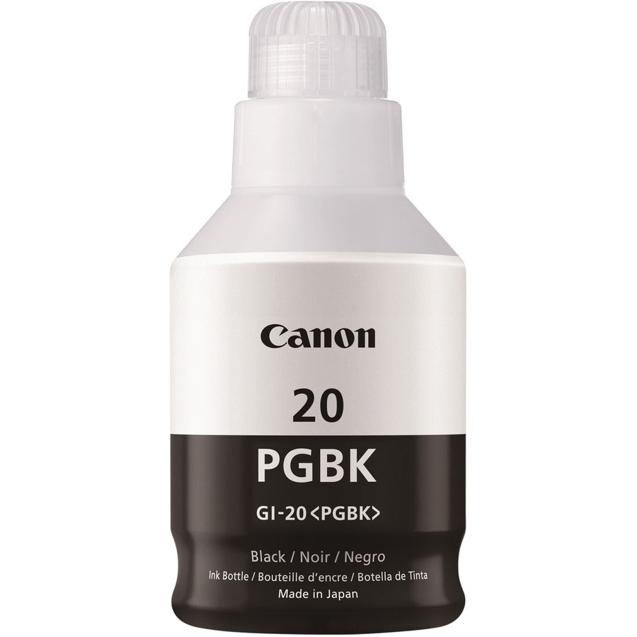 Canon GI-20 MegaTank Ink - Inkjet - Black - 1 Each