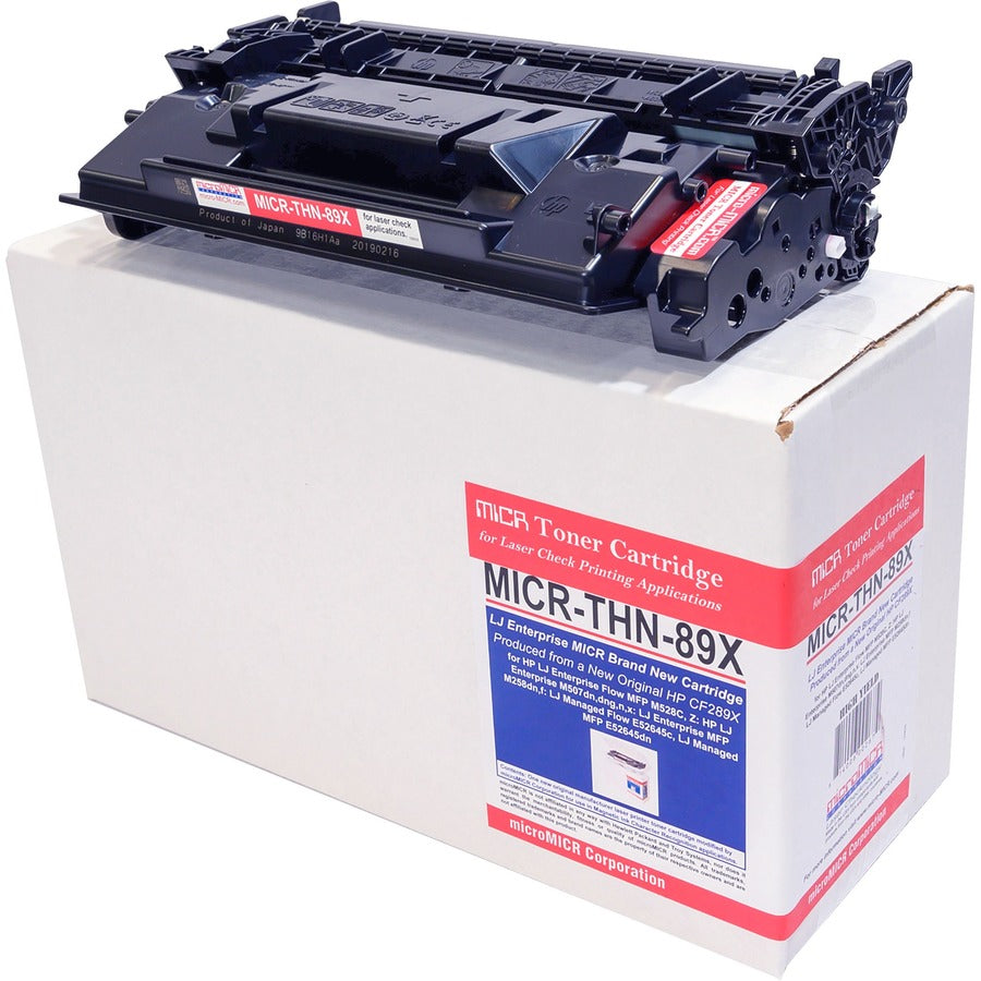 microMICR MICR Laser Toner Cartridge 89X (CF289X) - Black - 1 Each - 10000 Pages