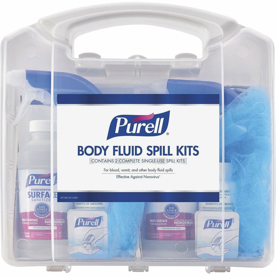 PURELL&reg, Body Fluid Spill Kit - White, Clear - 1 Kit