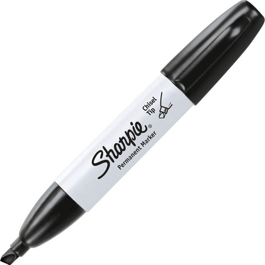 Sharpie Large Barrel Permanent Markers - Black Ink - 36 / Box