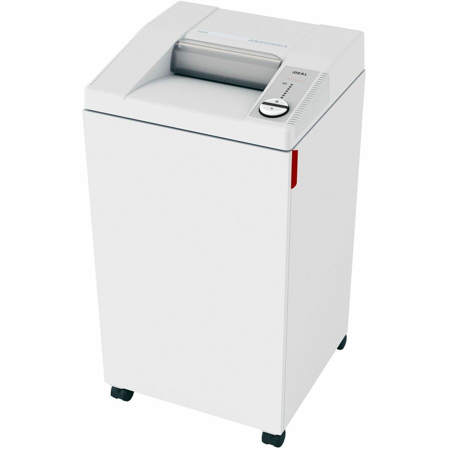 ideal. IDEDSH0360H Strip-cut Paper Shredder - Continuous Shredder - Strip Cut - 30 Per Pass - for shredding Paper, Staples, Paper Clip, Credit Card, CD, DVD - 0.187" Shred Size - P-2 - 26 gal Wastebin Capacity - 745.70 W - White
