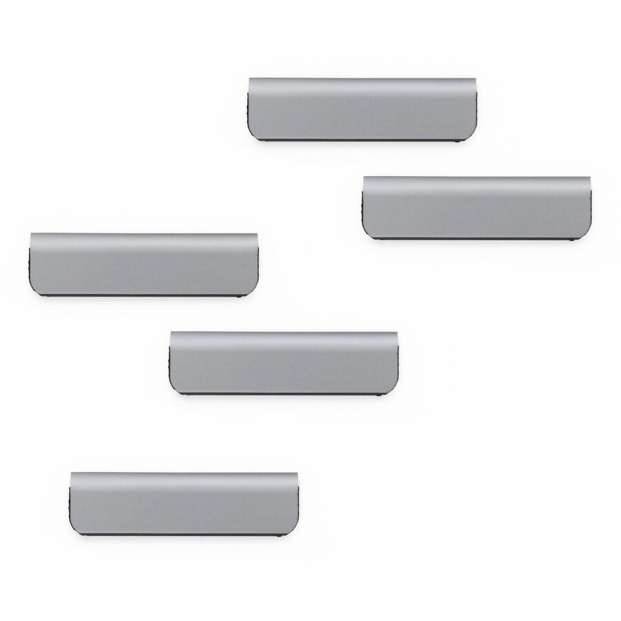 DURABLE DURAFIX Clip - 2.4" Width - for Notes, Reminder, Appointment, Cabinet, Refrigerator, Glass, Door - Residue-free, Easy to Use - Silver - 10 / Pack